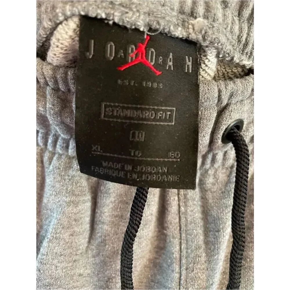 JUMP MAN Air Jordan Nike Gray Drawstring Men’s Jogger Sweatpants XL
